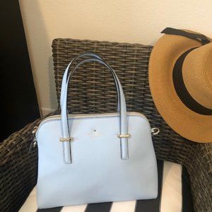 kate spade Med Bag - Ice Blue - with Shoulder Strap - Like New